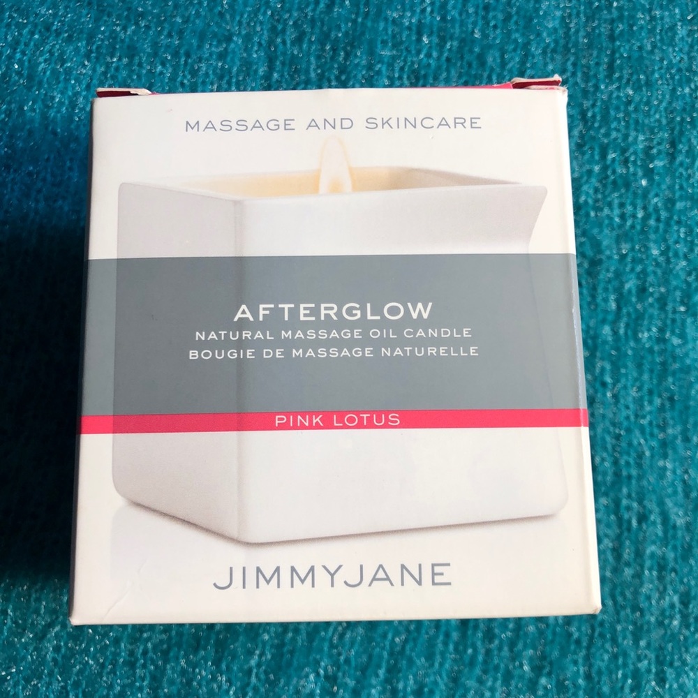 JIMMYJANE Afterglow massage & skincare candle.  ❤️